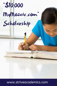 $10000 MyMosaic Scholarship